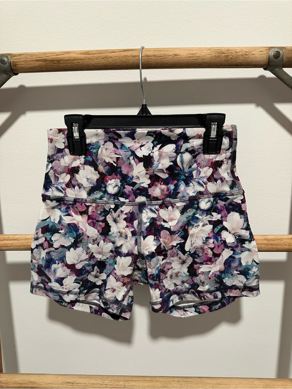 lululemon athletica High-Rise Floral Active Shorts - Purple Multi